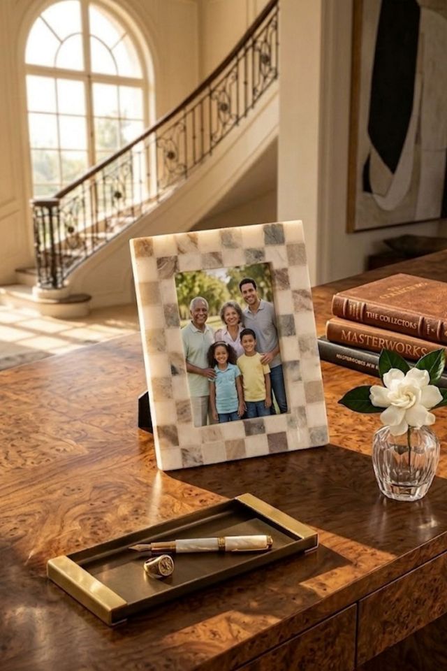 GAURI KOHLI Austen Mosaic Onyx Frame #3