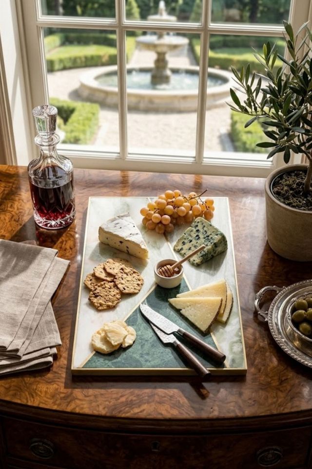 GAURI KOHLI Brno Marble Cheese Board #1