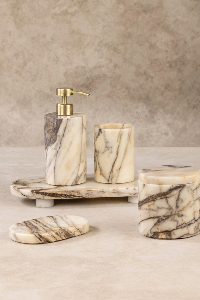 GAURI KOHLI Tangier Marble Bath Set #4