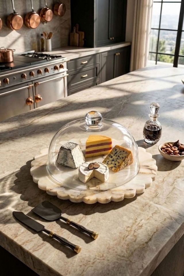 GAURI KOHLI Kismet Marble Cloche Board #2