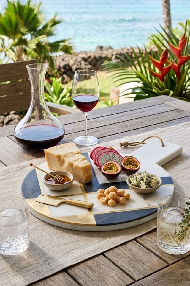 GAURI KOHLI Campania Marble Cheese Board #1