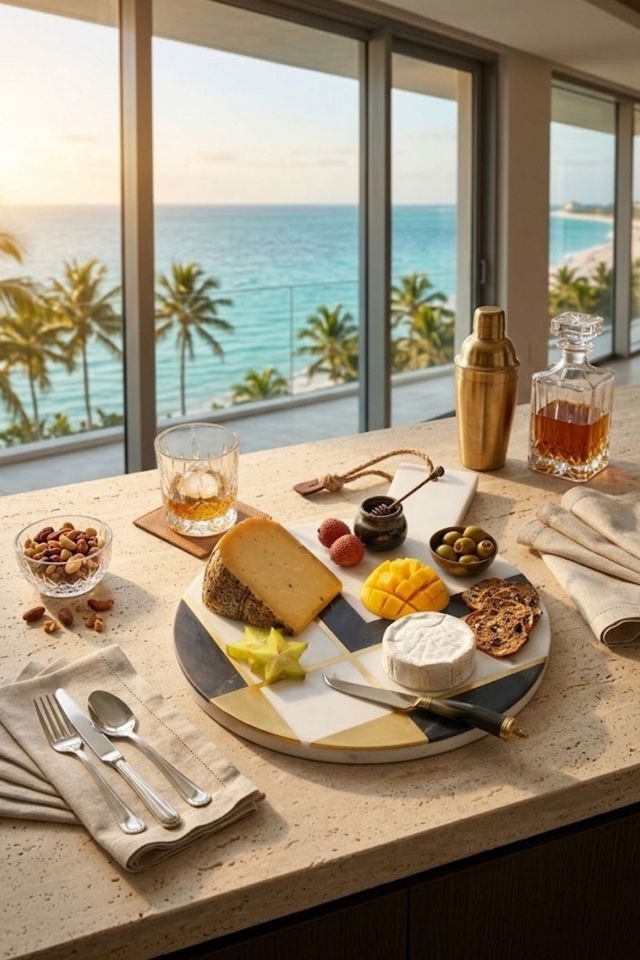 GAURI KOHLI Campania Marble Cheese Board #4