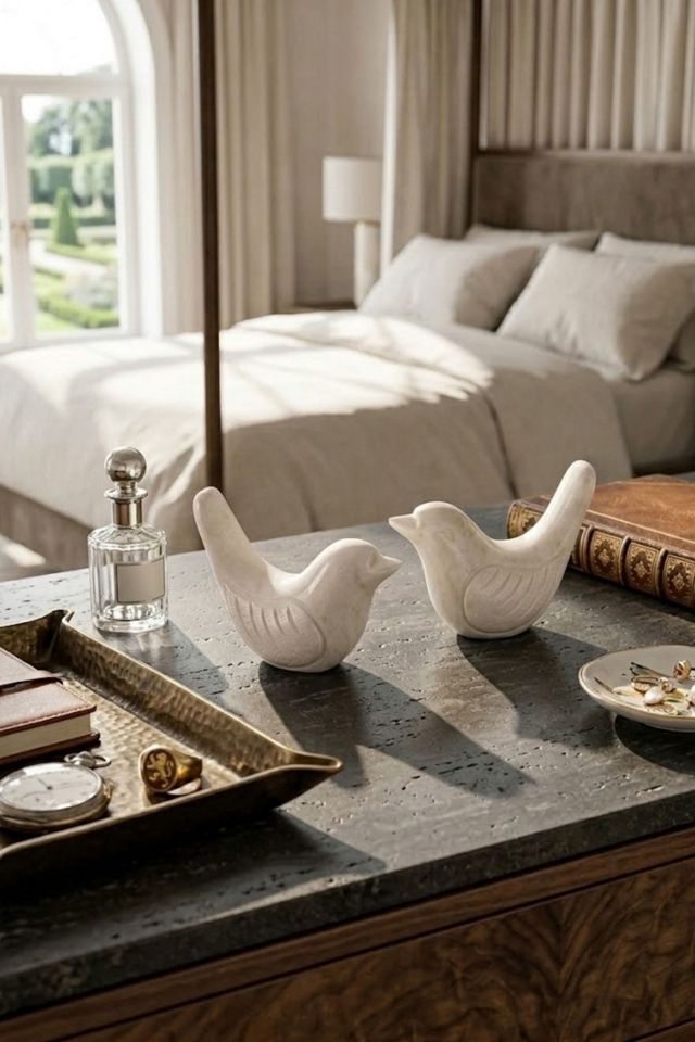 GAURI KOHLI Coco & Charlie Marble Bird Objects #2