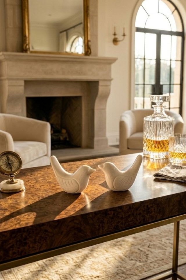 GAURI KOHLI Coco & Charlie Marble Bird Objects #3