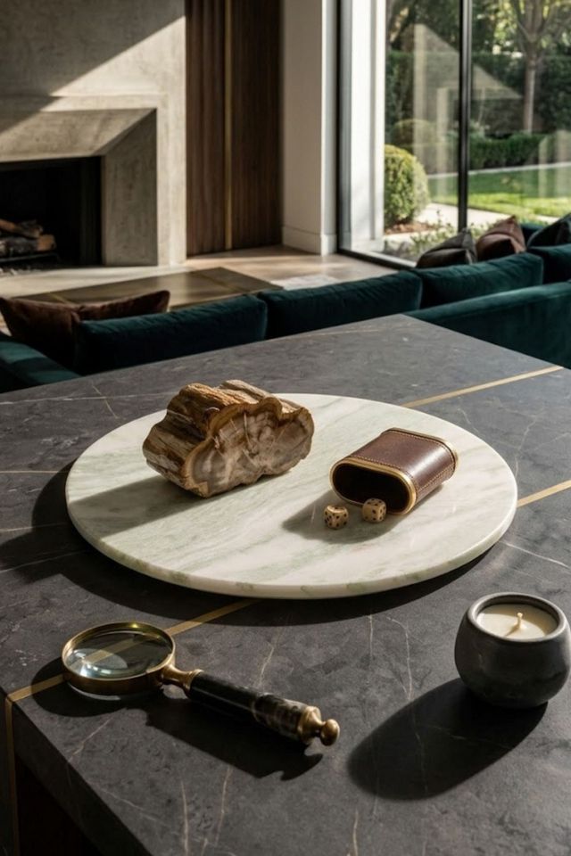 GAURI KOHLI Moonlight Onyx Tray #1