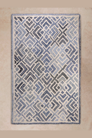 GAURI KOHLI Santorini Wool & Denim Rug