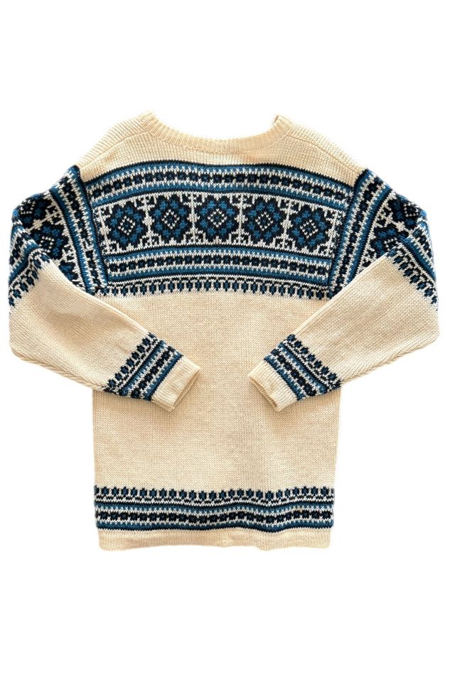 1950's Hunter Iceland Wool Sweater Selected By Villains Vintage #1