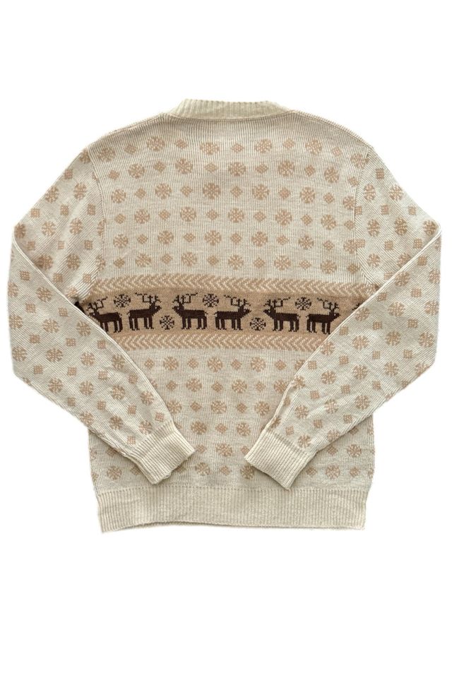 1970's Drummond Reindeer Sweater Selected By Villains Vintage #1
