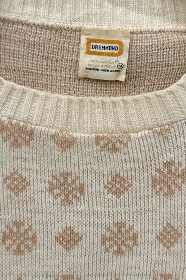1970's Drummond Reindeer Sweater Selected By Villains Vintage #2
