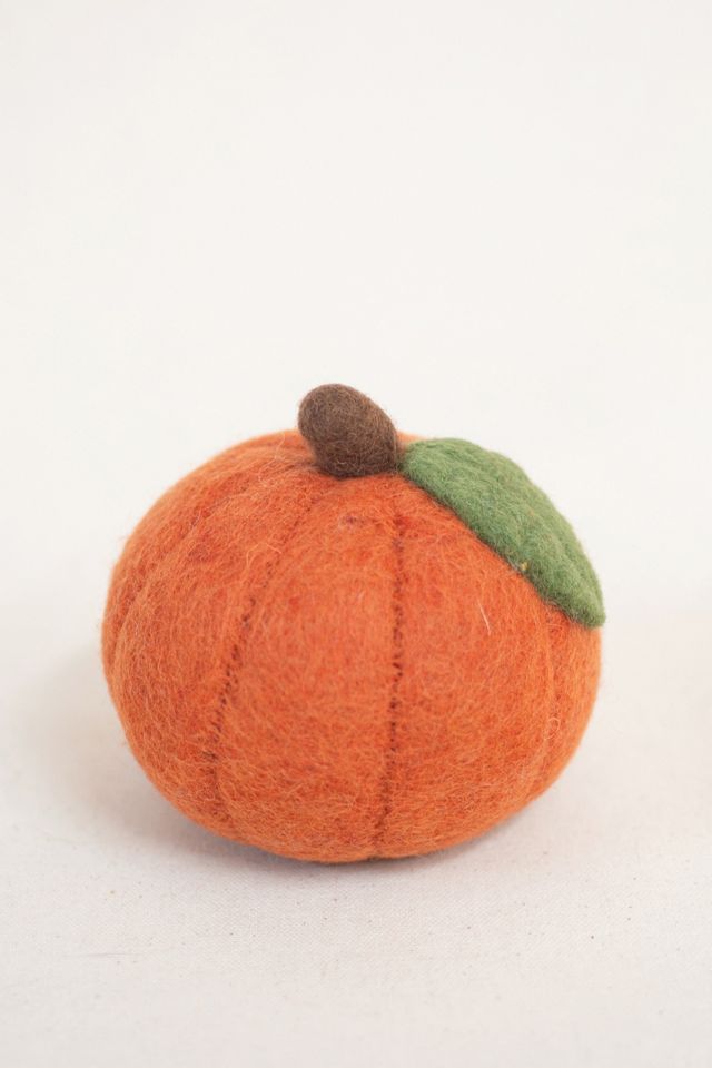MODERNBEAST Fall Pumpkin Wool Dog Toy #2
