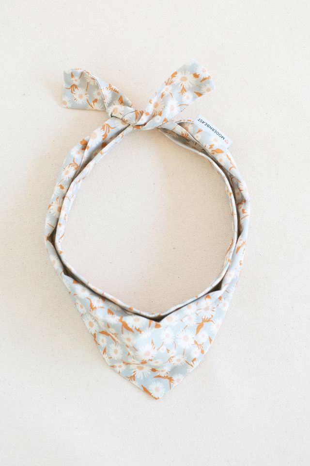 MODERNBEAST Daisy Fog Floral Pet Bandana #1