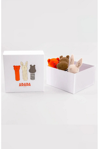 Adada Rattle Box Of 3 Newborn Set