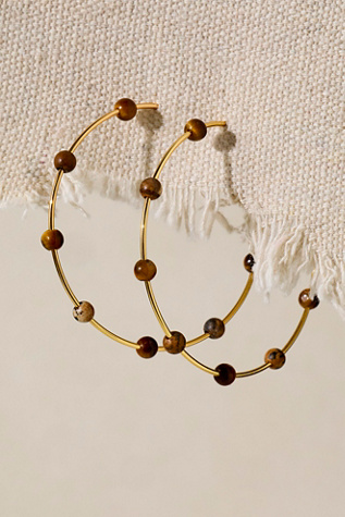 Marlyn Schiff Bali Stone Hoops