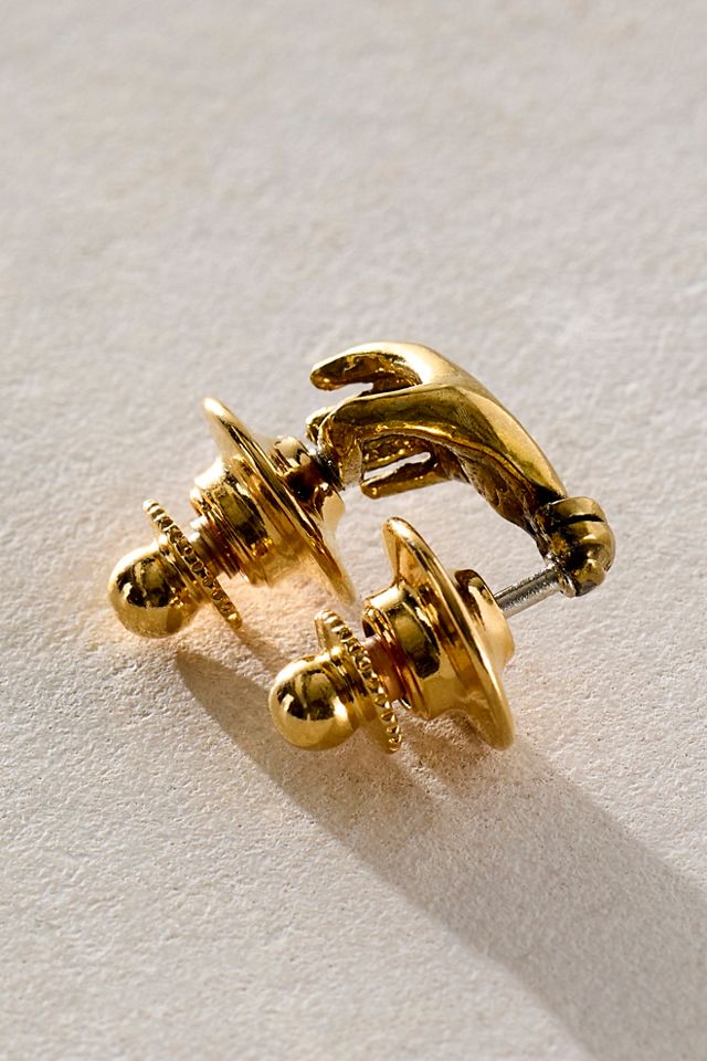 Rachel Pfeffer Holding Flowers Hand Lapel Pin #2