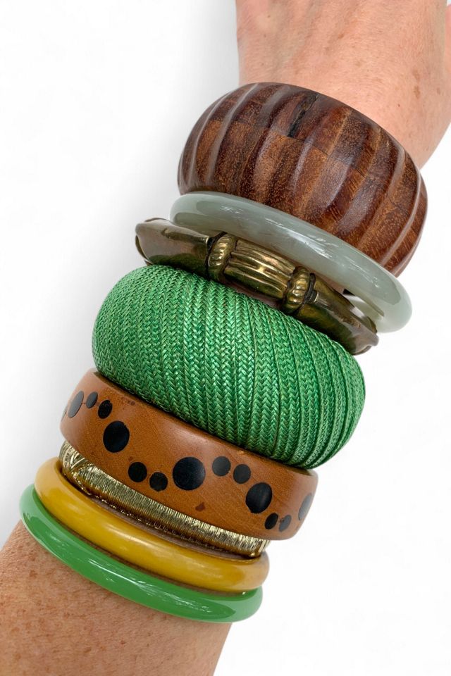 Vintage Statement Bangle Bracelet Stacking Set Selected by SharpLilTeeth #2