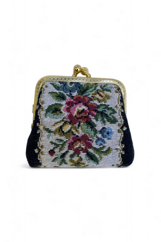 Vintage Floral Tapestry Kiss Lock Coin Purse Selected by SharpLilTeeth