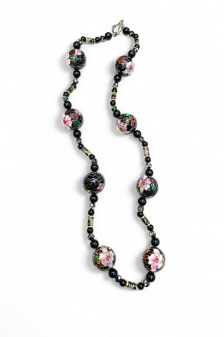 Vintage Handmade Cloisonné Beaded Necklace Selected by SharpLilTeeth