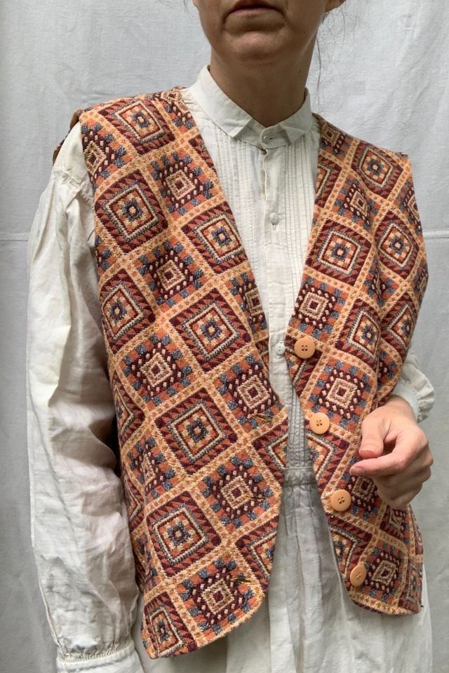 Vintage 1990s Woven Southwestern Vest Selected by SharpLilTeeth #2