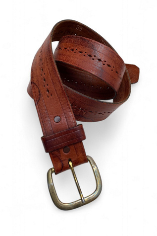 Vintage 1970s Distressed Leather Belt Selected by SharpLilTeeth