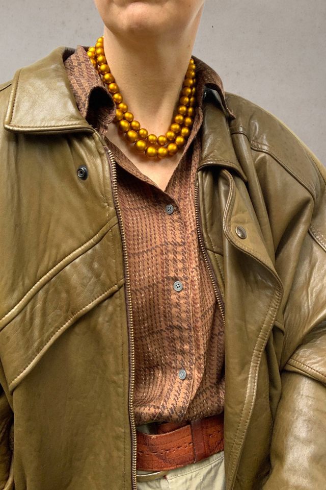 Vintage Mid-Century Jewel Clasp Bead Necklace Selected by SharpLilTeeth #3