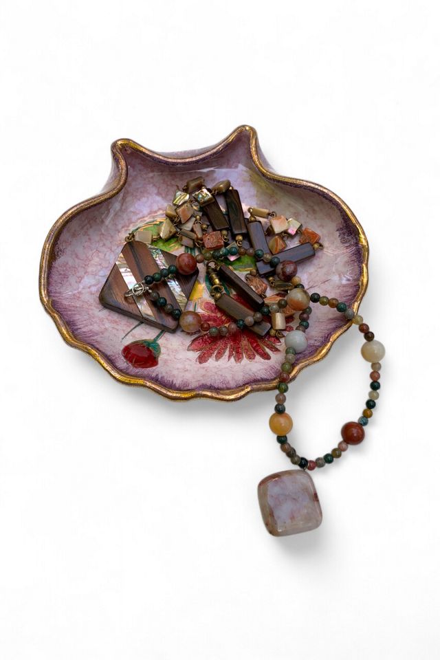 Vintage Mid-Century Hand Painted Jewelry Trinket Dish Selected by SharpLilTeeth #3