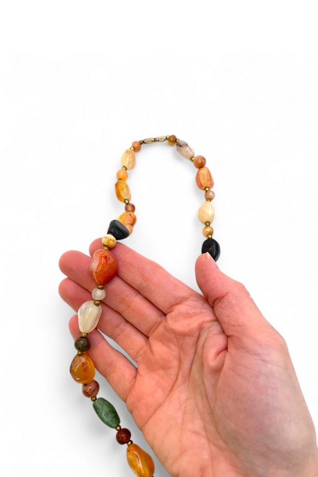 Vintage 1960s Semi-Precious Bead Necklace Selected by SharpLilTeeth #2