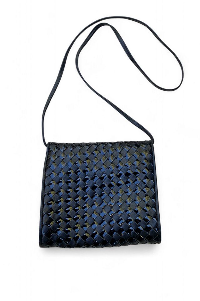 Vintage Woven Leather Crossbody Bag Selected by SharpLilTeeth #2