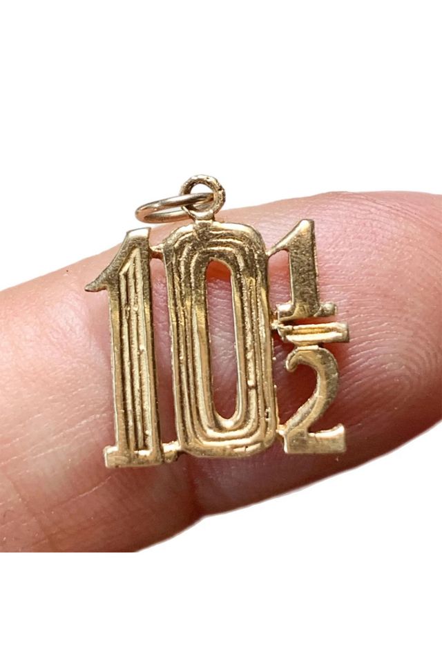 Vintage 14k Gold “10 1/2” Pendant Charm Selected by Lux Revival #1