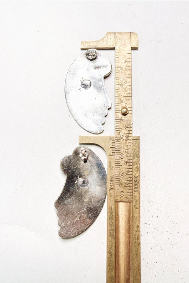 Vintage Black + Silver Wing Earrings Selected by Lux Revival #2