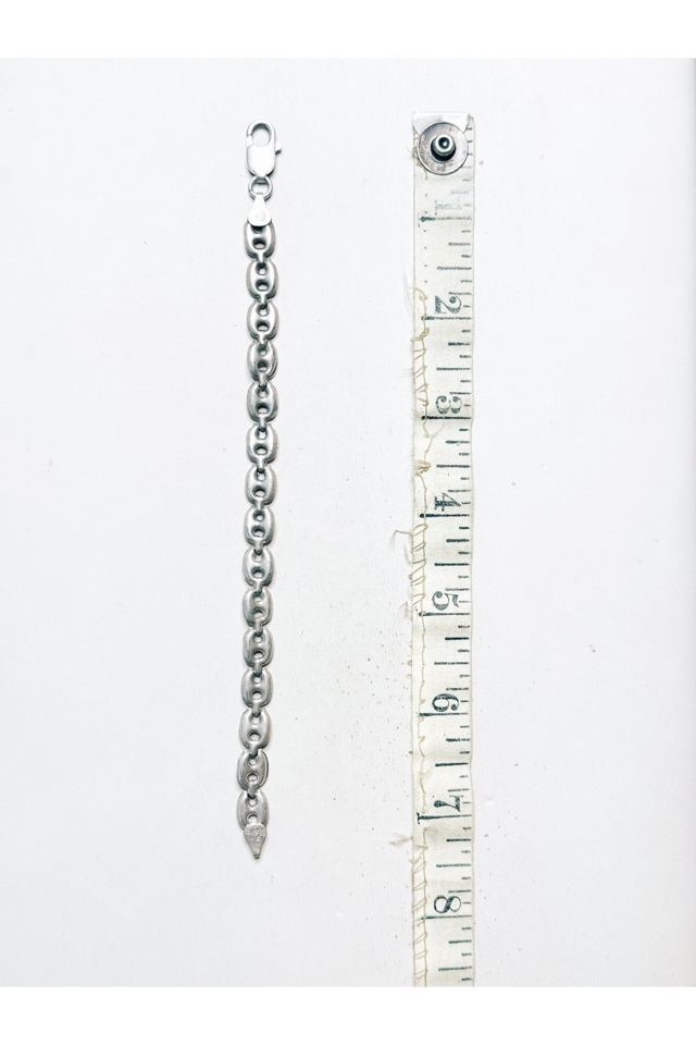 Vintage Sterling Silver Puffy Mariner Bracelet Selected by Lux Revival #3