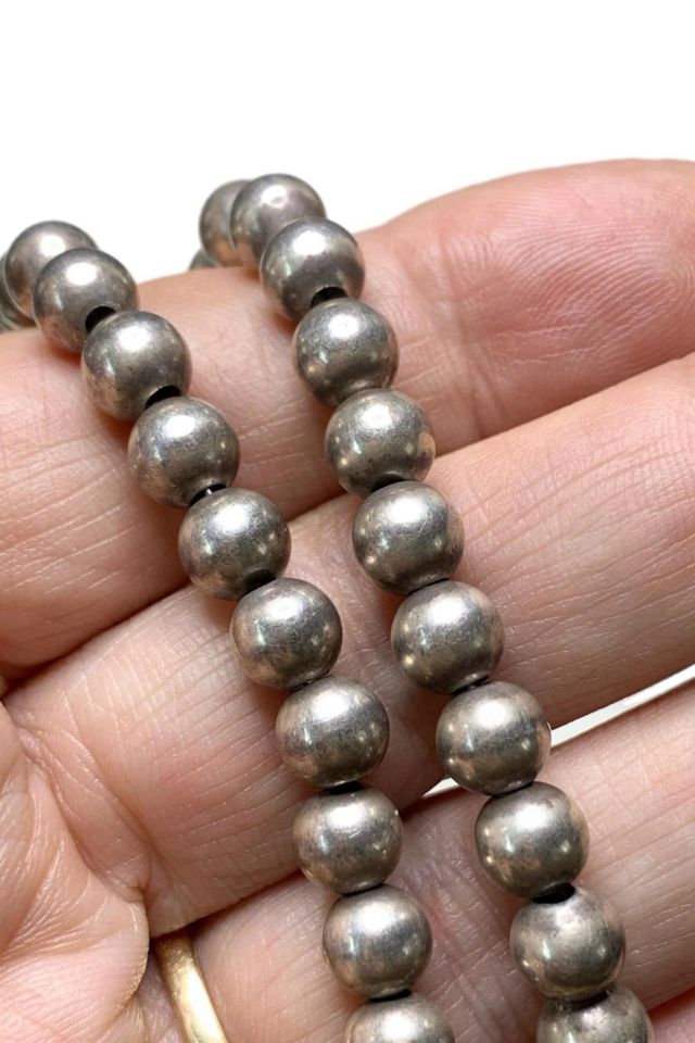 Vintage 1970s Sterling Silver Pearl Necklace Selected by Lux Revival #2