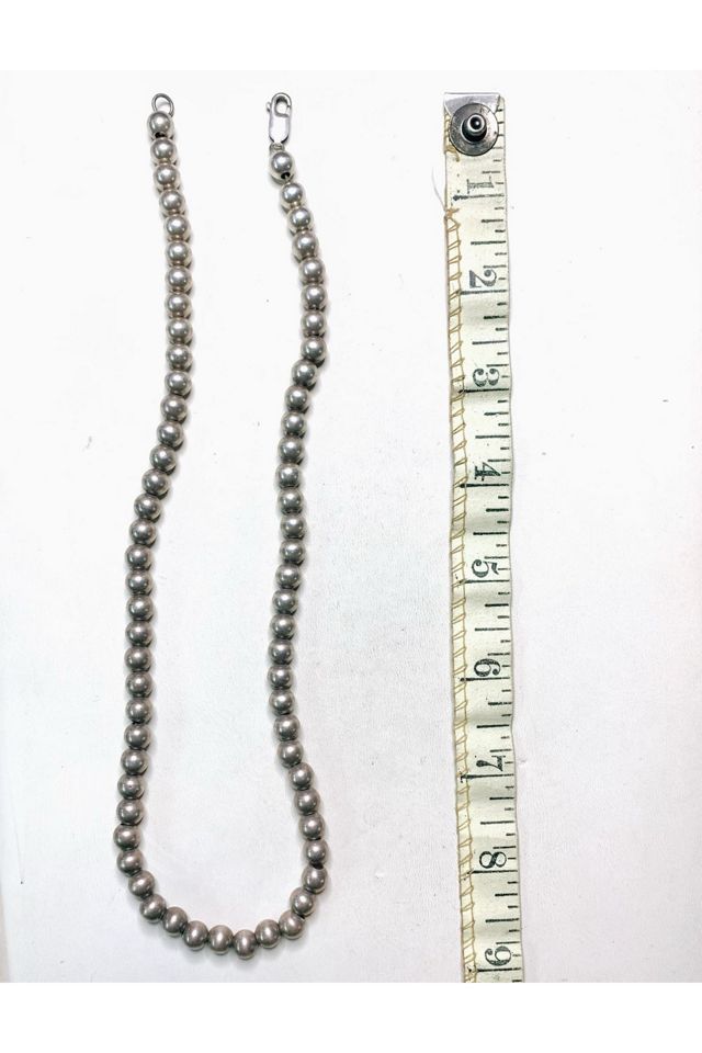 Vintage 1970s Sterling Silver Pearl Necklace Selected by Lux Revival #3