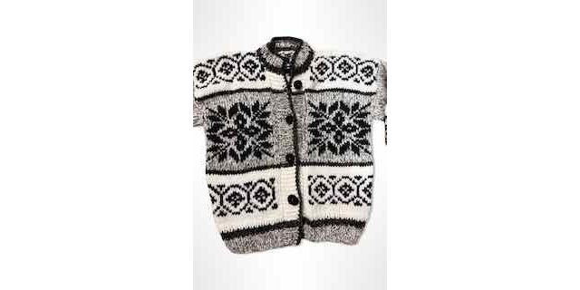 1980s Fair Isle Chunky Wool Cardigan Sweater Selected By Ritual Vintage #2