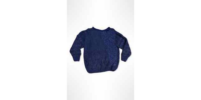 1980s Abstract Face Pattern Knit Sweater Selected By Ritual Vintage #1