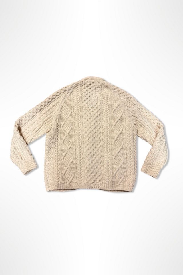 1970s Classic Fisherman Handknit Cardigan Selected By Ritual Vintage #1