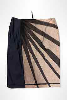 Y2K D&G Dolce & Gabbana Nude Illusion Mesh Skirt Selected By Ritual Vintage