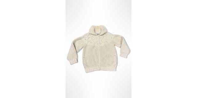 1970s Fisherman Knit Ivory Sweater Jacket Selected By Ritual Vintage #3
