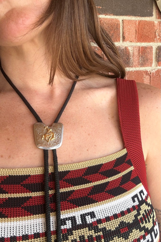 Vintage Cowboy Bolo Tie Selected by Grievous Angel Vintage