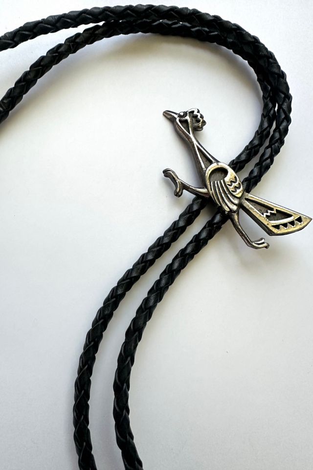 Vintage Sterling Silver Road Runner Bolo Tie Selected by Grievous Angel Vintage #3