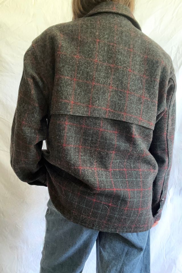 Vintage 1960s Double Cape Wool Zipper Shirt Selected by Grievous Angel Vintage #1