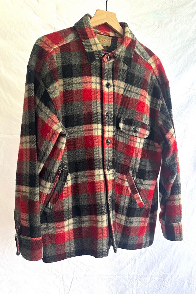 Vintage 1960s Wool Plaid Shirt Selected by Grievous Angel Vintage #2