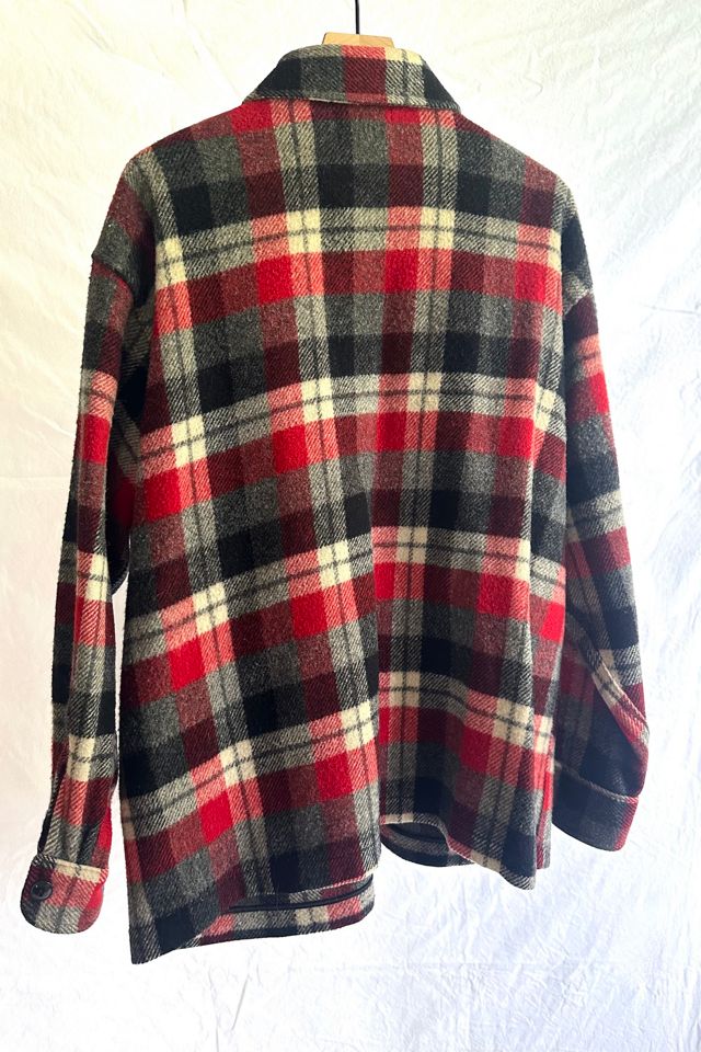 Vintage 1960s Wool Plaid Shirt Selected by Grievous Angel Vintage #3