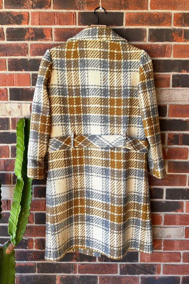 Vintage 1960s Plaid Tweed Coat Selected by Grievous Angel Vintage #3