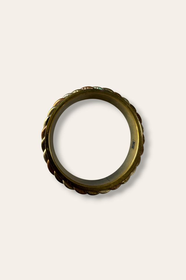 Vintage 1980s Mixed Metal Chevron Bracelet Selected By Afterlife Boutique #3