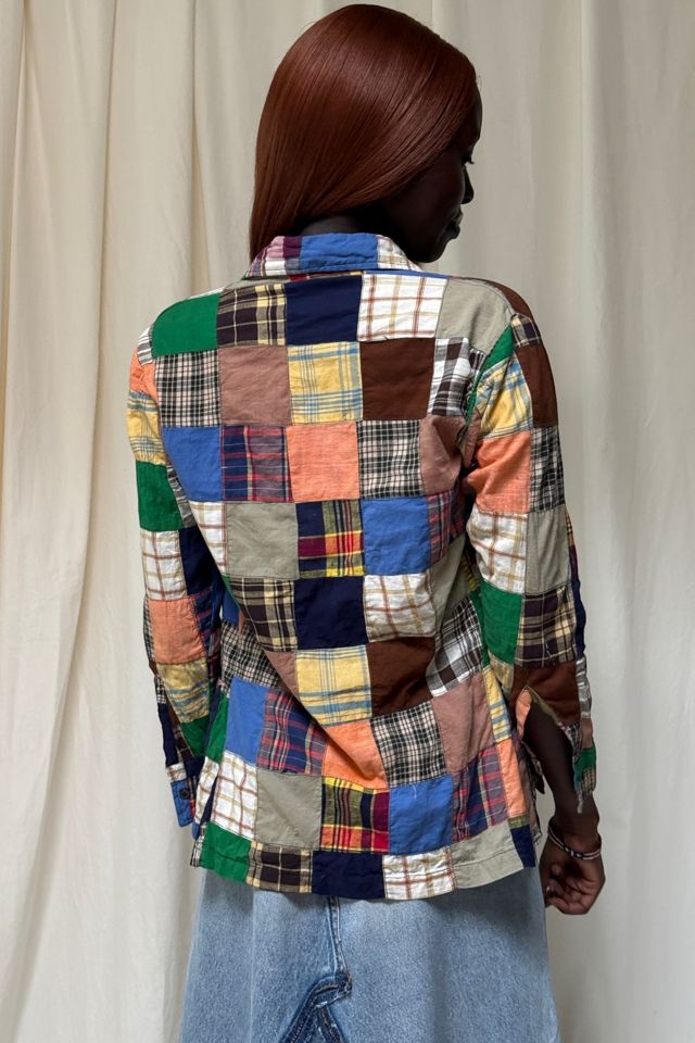Vintage 1970's Cotton Patchwork Blouse Selected By Afterlife Boutique #1