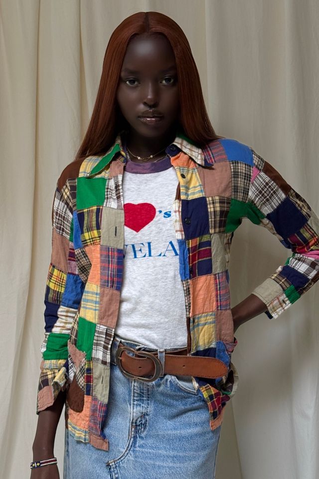 Vintage 1970's Cotton Patchwork Blouse Selected By Afterlife Boutique #3