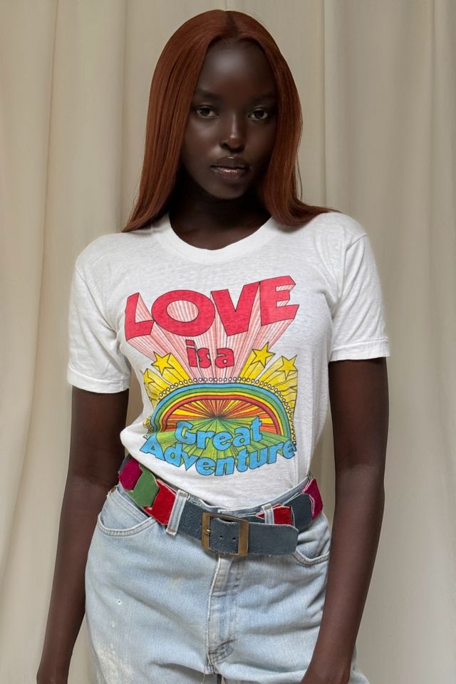 Vintage 1970's "Love is a Great Adventure" T-Shirt Selected By Afterlife Boutique #1