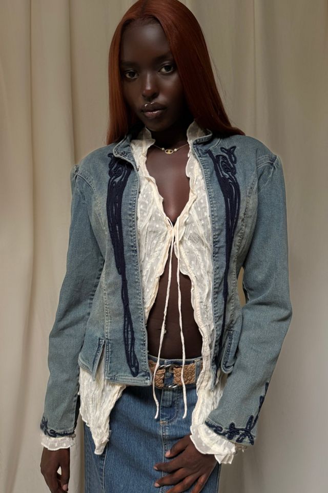 Y2K Soutache Denim Jacket Selected By Afterlife Boutique #1