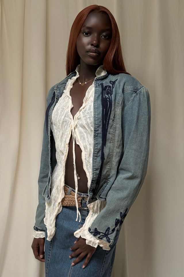 Y2K Soutache Denim Jacket Selected By Afterlife Boutique #3