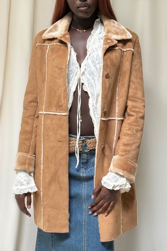 Y2K Faux Sherpa Coat Selected By Afterlife Boutique #1